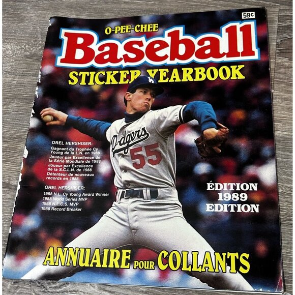 O-Pee-Chee MLB Baseball Sticker Yearbook 1989 Album Book Paperback - Picture 1 of 7
